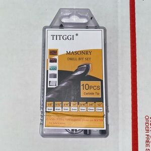 TITGGI Masonry Drill Bit Set 10PCS